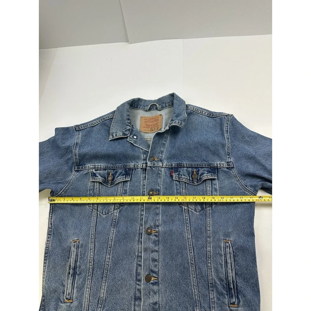 Vintage Levis 70507-0389 Made in USA Denim Jean Trucker Jacket - Men's Large